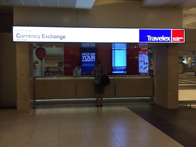 チャンギ空港ターミナル2-Travelex Currency Exchange Counters