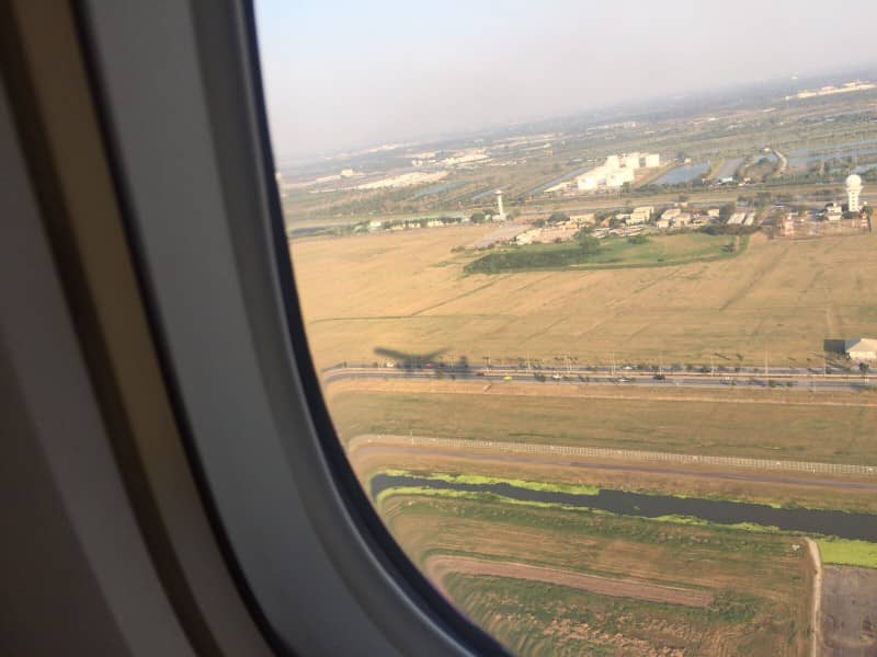 タイ航空417便離陸風景
