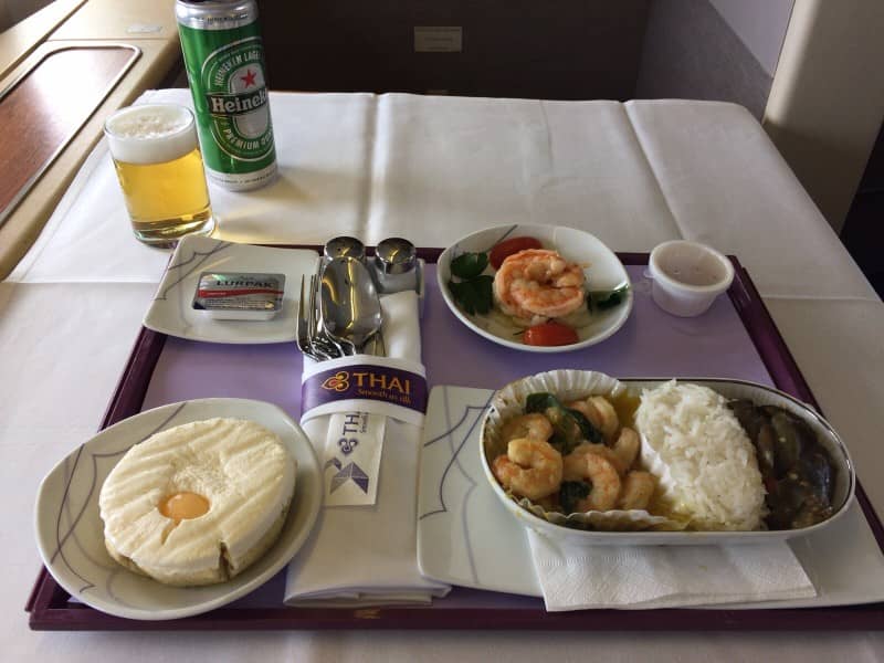 タイ航空ロイヤルシルク食事