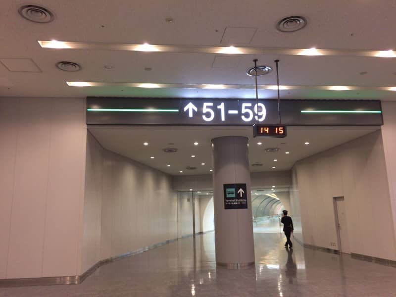 成田空港第4サテライトと第5サテライトを結ぶ地下連絡通路