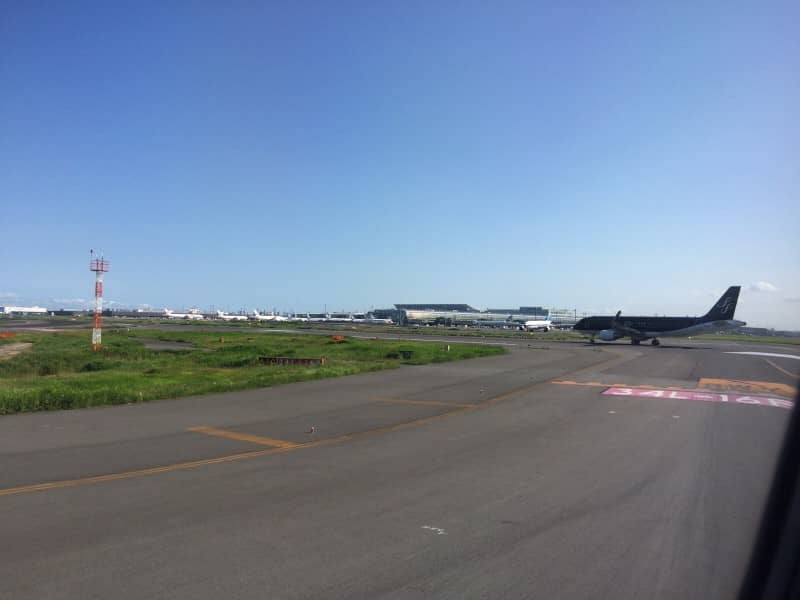 タキシング中＠羽田空港