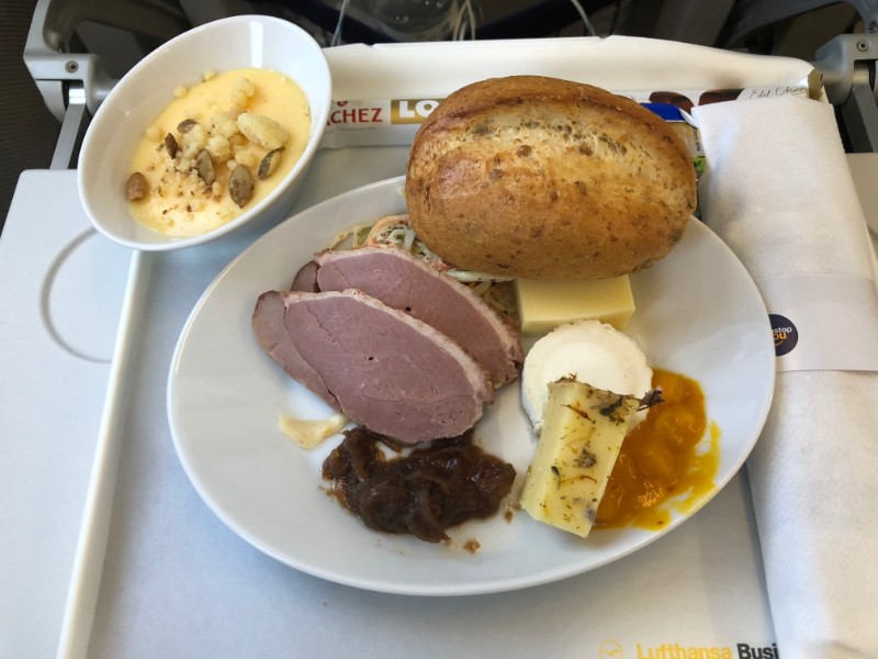 ルフトハンザ航空LH1121-ビジネスクラス食事