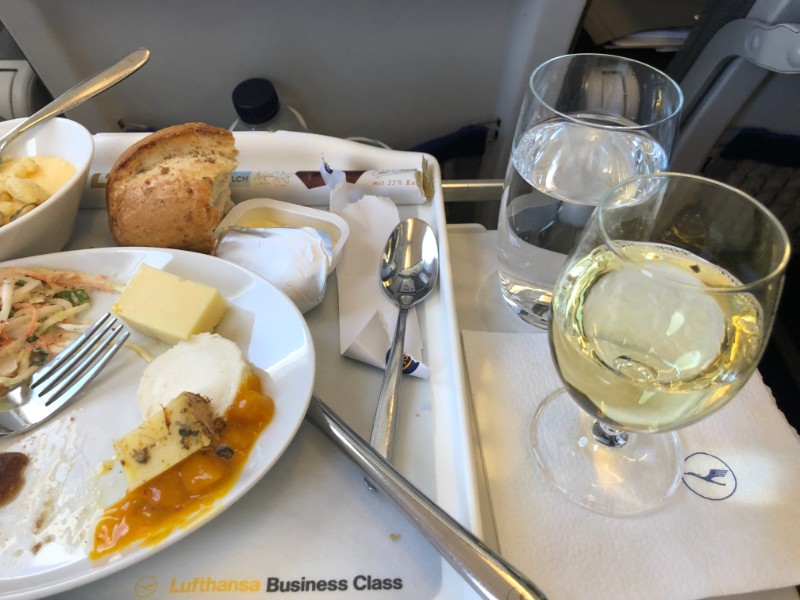 ルフトハンザ航空LH1121-ビジネスクラス食事