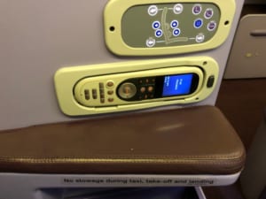 タイ航空B777-300ビジネスクラスシート