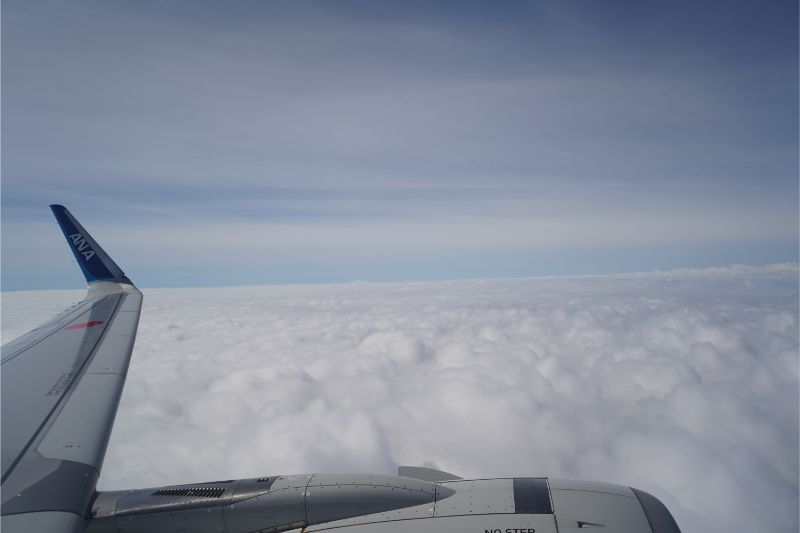 ANA93便(HND-KIX)-機窓からの風景