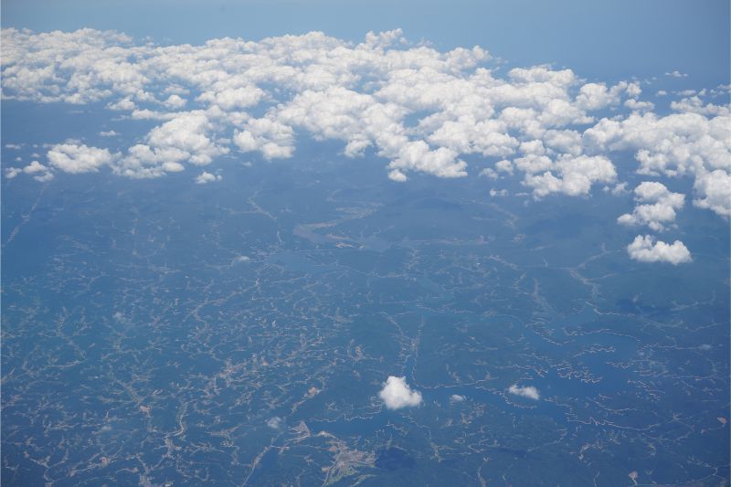 アシアナ航空-OZ111(KIX->ICN)-機内からの風景