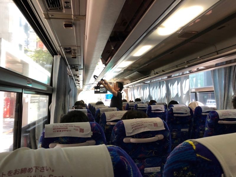 成田空港へバスで移動