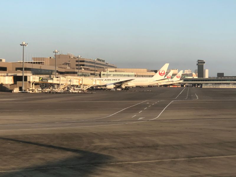 NH832-成田空港に到着