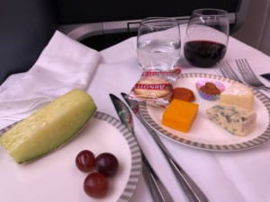 シンガポール航空SQ621-ビジネスクラス-食事