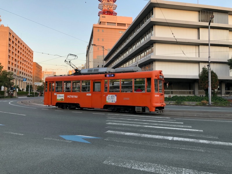松山市内の路面電車