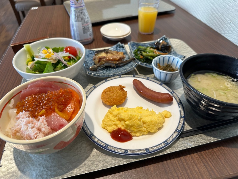 函館・湯の川温泉「ホテル万惣」-朝食バイキング