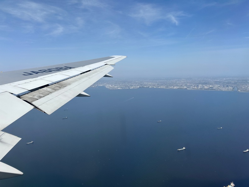 ANA(B767-300)-普通席-着陸