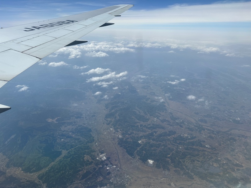 ANA(B767-300)-普通席-機窓からの景色