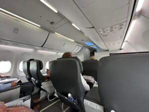 シンガポール航空B737-800-ビジネスクラスシート