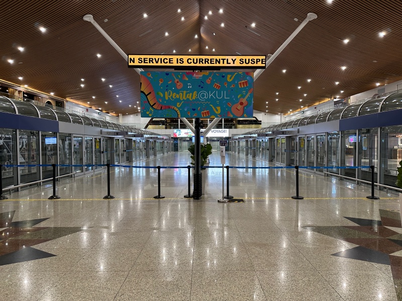 サテライトターミナルへバス移動＠クアラルンプール国際空港（KLIA）