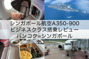 シンガポール航空SQ705（バンコク-シンガポール;A350-900）-ビジネスクラス搭乗レビュー
