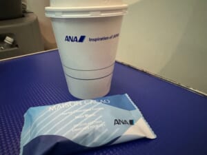ANA264(福岡-羽田)-プレミアムクラス食事