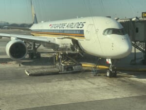シンガポール航空（バンコク=シンガポール便:SQ705 A350-900）-搭乗
