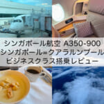 【シンガポール航空A350-900】シンガポール=クアラルンプール便ビジネスクラス搭乗レビュー｜1時間程度の夕方フライトで提供されるビジネスクラス機内食とは？