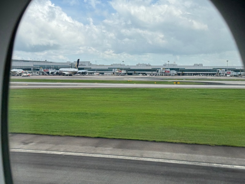 シンガポール航空（バンコク=シンガポール便:SQ705 A350-900）-着陸