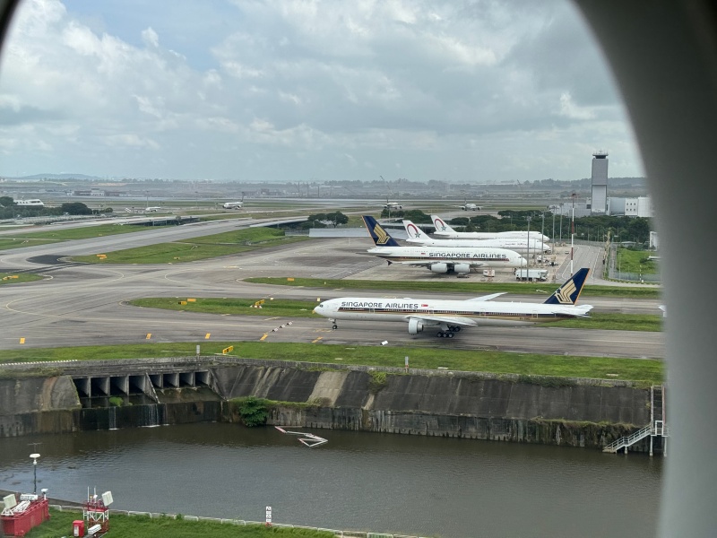 シンガポール航空（バンコク=シンガポール便:SQ705 A350-900）-着陸