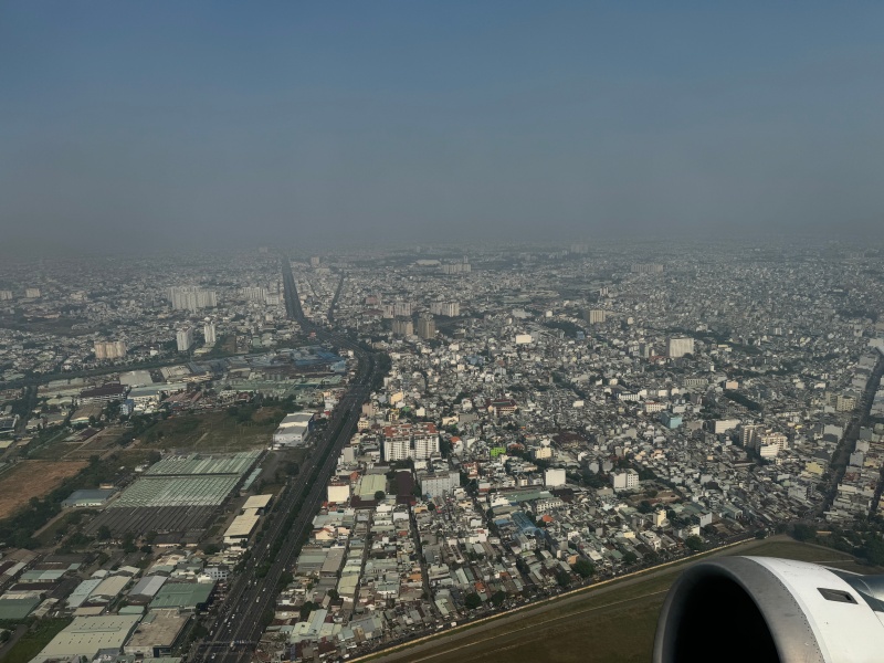 タイ航空（ホーチミン=バンコク便:TG551 A320-200）-離陸