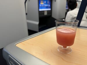 ANA全日空（クアラルンプール=成田便:NH816 B787-900）-ウェルカムドリンク