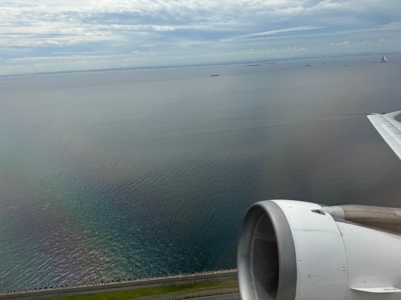 ANA3821便（羽田＝大阪・関空、スターフライヤー）-離陸