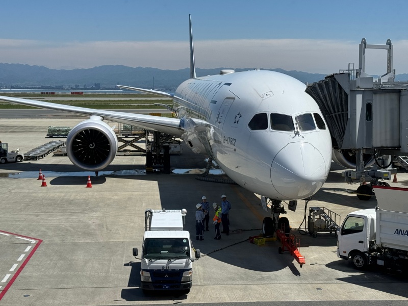 エバー航空（大阪（関西）=台北（桃園）便:BR131 B787-1000）-搭乗