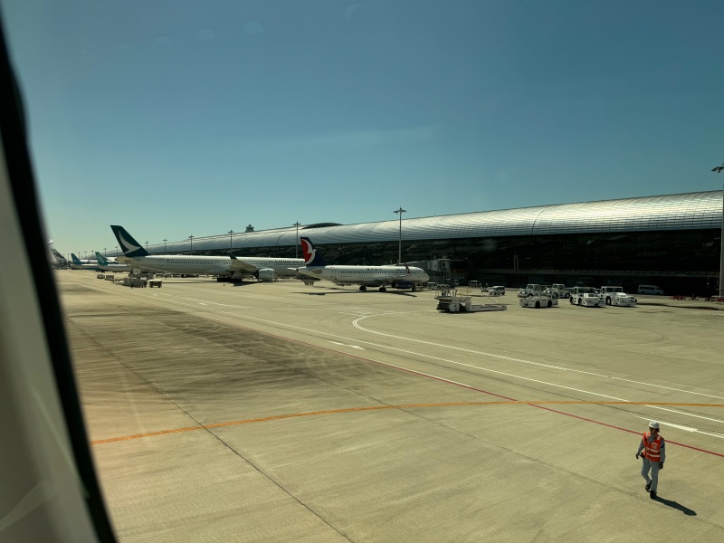 エバー航空（大阪（関西）=台北（桃園）便:BR131 B787-1000）-タキシング