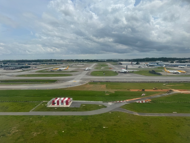 シンガポール航空（バンコク-シンガポール便:SQ705 A350-900）-着陸