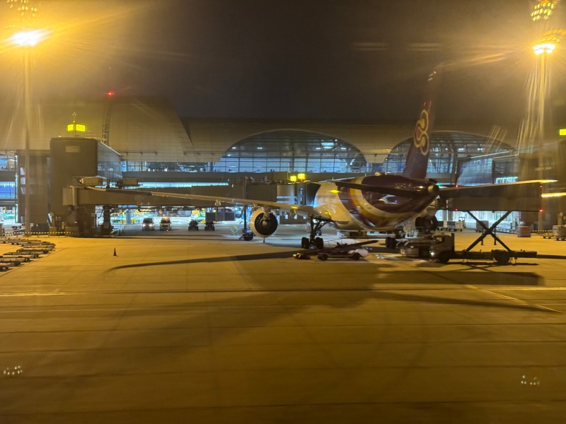 タイ航空（台北（桃園）-バンコク便:TG635 A330-300）-着陸