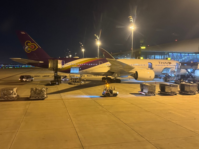 タイ航空（台北（桃園）-バンコク便:TG635 A330-300）-着陸