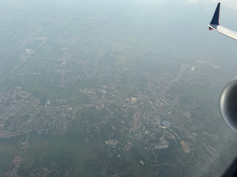 シンガポール航空（シンガポール-ハノイ便:SQ194 B737-800）-着陸