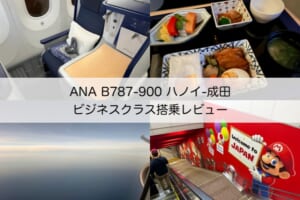 ANA（ハノイ-成田便:NH898 B787-900）-ビジネスクラス搭乗レビュー