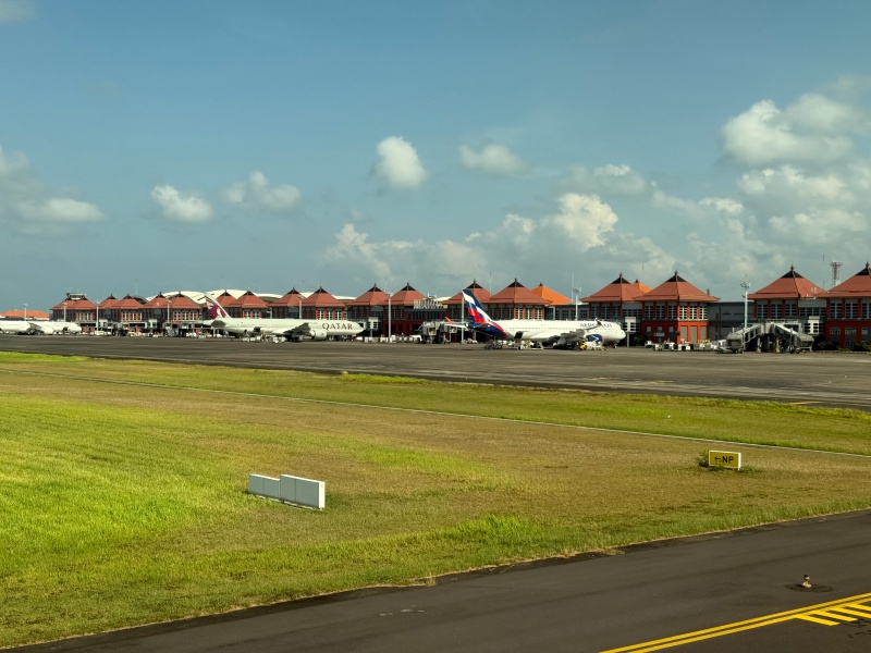 シンガポール航空（シンガポール=デンパサール便:SQ934 B787-10）-着陸