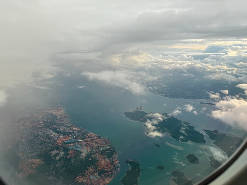 シンガポール航空（シンガポール=デンパサール便:SQ934 B787-10）-離陸