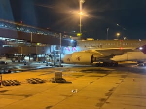 タイ航空（デンパサール便=バンコク:TG432 A350-900）-着陸