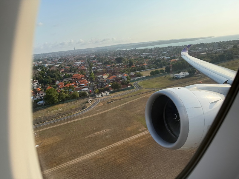 タイ航空（デンパサール便=バンコク:TG432 A350-900）-離陸