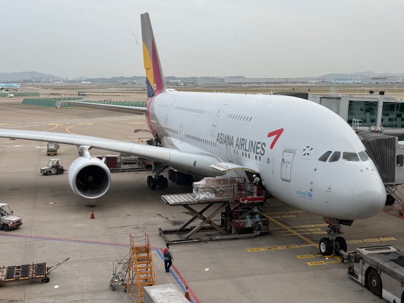 アシアナ航空（ソウル（仁川）=成田便:OZ102 A380-800）-搭乗