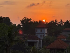 エレメント・バリ・ウブド(Element Bali Ubud)-客室からの夕焼け