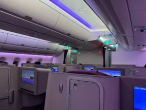 タイ航空(バンコク=ソウル(仁川)便:TG658 A350-900)-ビジネスクラスシート