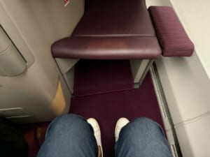 タイ航空(バンコク=ソウル(仁川)便:TG658 A350-900)-ビジネスクラスシート