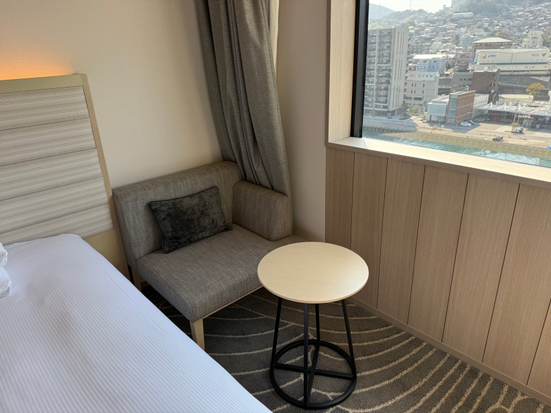ヒルトン長崎(Hilton Nagasaki Hotel)ー客室内の雰囲気(ツインデラックスルーム)