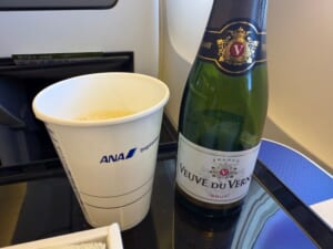 ANA663便（羽田＝長崎）-プレミアムクラス食事＆ドリンク