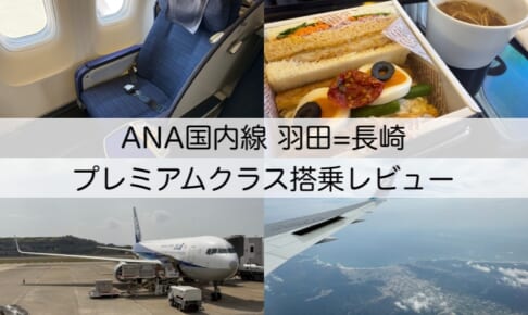 ANA663,666便（羽田＝長崎）-プレミアムクラス＆普通席搭乗レビュー