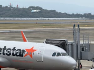 長崎空港の展望デッキからの眺め