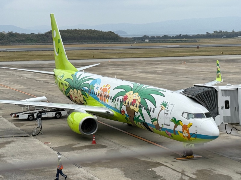 長崎空港の展望デッキからの眺め