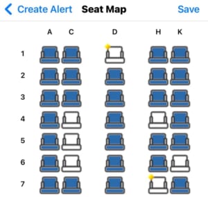 Seat Alertsで空席を事前確認