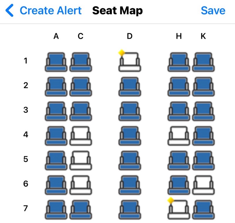 Seat Alertsで空席を事前確認